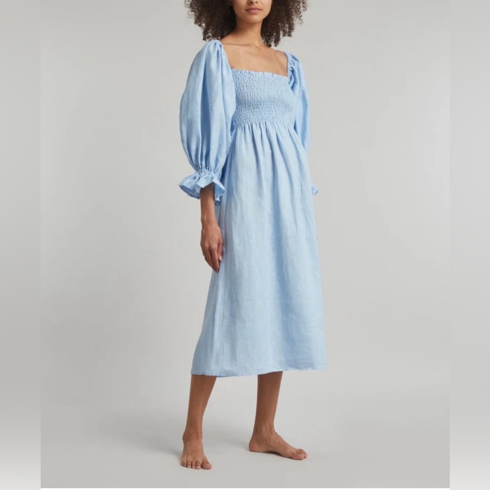 Sleeper Atlanta Mid Length Linen Dress